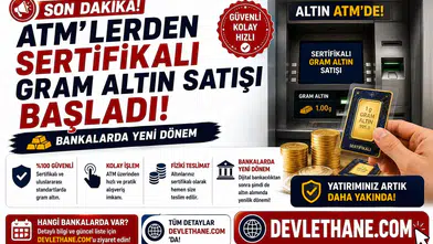 ATM'lerden Sertifikalı Gram Altın Satışı Başladı! Bankalarda Yeni Dönem