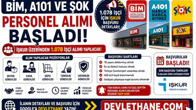 BİM, A101 ve ŞOK Personel Alımı Başladı: 1.078 İşçi İçin İŞKUR Başvuru Detayları