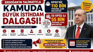 Erdoğan'ın Talimatıyla Kamuda Büyük İstihdam Dalgası! KPSS'siz 110 Bin, 50 KPSS ile 55 Bin Personel Alımı Bekleniyor