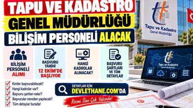 Tapu ve Kadastro Genel Müdürlüğü Bilişim Personeli Alacak: Başvurular 12 Ekim'de Başlıyor