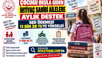 Çocuğu Okula Giden İhtiyaç Sahibi Ailelere Aylık Destek: SED Ödemesi 11 Bin 38 TL'ye Yükseldi