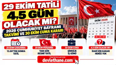 29 Ekim Tatili 4,5 Gün Olacak mı? 2026 Cumhuriyet Bayramı Takvimi ve 30 Ekim Cuma Kararı