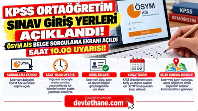 KPSS Ortaöğretim Sınav Giriş Yerleri Açıklandı! ÖSYM AİS Belge Sorgulama Ekranı Açıldı: Saat 10.00 Uyarısı