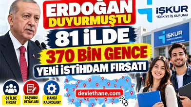 Erdoğan Duyurmuştu: İŞKUR'dan 81 İlde 370 Bin Gence Yeni İstihdam Fırsatı