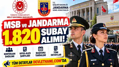 MSB ve Jandarma 1.820 Subay Alımı: Kontenjanlar, KPSS-ALES Şartları ve Son Tarihler