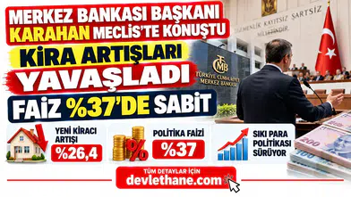 Merkez Bankası Başkanı Karahan Meclis'te Konuştu: Kira Artışları Yavaşladı, Faiz Yüzde 37'de Sabit