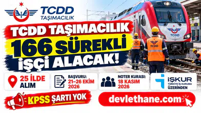 TCDD Taşımacılık 166 sürekli işçi alıyor: İl il kadrolar, şartlar ve kura tarihi