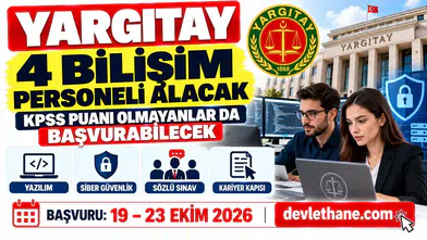 Yargıtay 4 Sözleşmeli Bilişim Personeli Alacak: KPSS Puanı Olmayanlar da Başvurabilecek