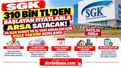 SGK 310 Bin TL'den Başlayan Fiyatlarla Arsa Satacak! 25 İlde Konut ve İş Yeri Arsaları İçin İhale Takvimi Açıklandı