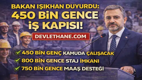 Bakan Işıkhan Duyurdu: 450 Bin Gence İş Kapısı! GÜÇ Programı ile Büyük İstihdam Hamlesi