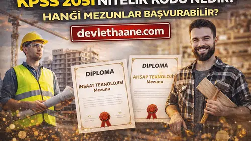 KPSS 2051 Nitelik Kodu Nedir Hangi Mezunlar Başvurabilir