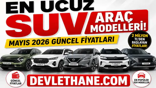 En Uygun Fiyatlı SUV Modelleri Belli Oldu! İşte 2026’nın En Çok Tercih Edilen SUV Araçları ve Güncel Fiyatları