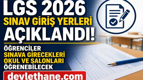 MEB’den Son Dakika Duyurusu: LGS Sınav Giriş Belgeleri Erişime Açıldı  Milli Eğitim Bakanlığı (MEB), 13 Haziran 2026 Cumartesi günü gerçekleştirilecek Liselere Geçiş Sistemi (LGS) merkezi sınavı öncesinde milyonlarca öğrencinin beklediği duyuruyu yaptı. LGS kapsamında sınava katılacak öğrencilerin sınav giriş belgeleri yayımlanırken, sınav merkezi, bina, salon ve sıra bilgileri de erişime açıldı.  Liselere yerleşebilmek için ter dökecek öğrenciler artık sınava hangi okulda gireceklerini öğrenebilecek. MEB tarafından yayımlanan bilgiler sayesinde öğrenciler ve veliler sınav günü öncesinde gerekli hazırlıklarını yapabilecek.  LGS Sınav Yerleri Sorgulama Ekranı Açıldı  2026 LGS sınavına katılacak öğrenciler, sınav giriş belgelerine e-Okul sistemi üzerinden ulaşabilecek. Sistemde yer alan bilgiler arasında öğrencinin sınava gireceği okul, bina numarası, salon bilgisi ve sıra numarası bulunuyor.  Uzmanlar, öğrencilerin sınav günü herhangi bir mağduriyet yaşamaması adına giriş belgelerini önceden kontrol etmeleri ve sınav merkezlerinin konumunu önceden ziyaret etmeleri gerektiğini belirtiyor.  LGS Sınav Giriş Belgesi Nasıl Alınır?  Öğrenciler sınav giriş bilgilerini öğrenmek için aşağıdaki adımları takip edebilir:  1. e-Okul Sistemine Giriş Yapın  Milli Eğitim Bakanlığı'nın e-Okul Veli Bilgilendirme Sistemi üzerinden giriş işlemi gerçekleştirilmelidir.  2. Kimlik ve Öğrenci Bilgilerini Girin  Öğrencinin T.C. Kimlik Numarası, okul numarası ve istenen doğrulama bilgileri eksiksiz şekilde sisteme girilmelidir.  3. LGS Sınav Bilgileri Ekranını Açın  Sisteme giriş yapıldıktan sonra "LGS Merkezi Sınav Bilgileri" ekranı üzerinden sınav yeri görüntülenebilir.  4. Belgeyi Kontrol Edin  Sınav merkezi, okul adı, bina bilgisi, salon numarası ve sıra numarası dikkatlice kontrol edilmelidir.  LGS 2026 Ne Zaman Yapılacak?  Milli Eğitim Bakanlığı tarafından yayımlanan sınav takvimine göre LGS merkezi sınavı 13 Haziran 2026 Cumartesi günü gerçekleştirilecek.  Sınav iki oturum halinde uygulanacak. Sözel ve sayısal alanlardan oluşan sınavda öğrenciler Türkçe, Matematik, Fen Bilimleri, T.C. İnkılap Tarihi ve Atatürkçülük, Din Kültürü ve Yabancı Dil derslerinden sorumlu olacak.  Yüz binlerce öğrenci, Türkiye genelindeki nitelikli liselerde eğitim alabilmek için bu sınavda yüksek puan almaya çalışacak.  Sınav Günü İçin Öğrencilere Kritik Uyarılar  Uzmanlar ve eğitimciler, sınav günü yaşanabilecek olumsuzlukların önüne geçebilmek adına öğrencilerin bazı noktalara dikkat etmesi gerektiğini belirtiyor.  Dikkat Edilmesi Gerekenler Sınav giriş belgesini önceden kontrol edin. Kimlik belgenizi yanınızda bulundurun. Sınav merkezine en az 1 saat önce ulaşın. Sınav kurallarını dikkatlice inceleyin. Son günlerde uyku düzeninizi koruyun. Moral ve motivasyonunuzu yüksek tutun.  Özellikle farklı ilçelerde sınava girecek öğrencilerin ulaşım planlarını önceden yapmaları tavsiye ediliyor.  Veliler de Hazırlıklarını Tamamlıyor  LGS heyecanı sadece öğrencileri değil velileri de yakından ilgilendiriyor. Veliler, çocuklarının sınav günü stres yaşamaması için sınav merkezlerini önceden ziyaret etmeye başladı.  Eğitim uzmanları ise sınav öncesinde öğrenciler üzerinde baskı oluşturulmaması gerektiğini vurgulayarak ailelere destekleyici bir yaklaşım sergilemeleri çağrısında bulunuyor.  LGS Tercih Süreci İçin Geri Sayım Başladı  13 Haziran'da yapılacak sınavın ardından öğrenciler sonuçlarını bekleyecek. Sonuçların açıklanmasının ardından lise tercih süreci başlayacak ve öğrenciler puanlarına göre tercih işlemlerini gerçekleştirecek.  Bu nedenle LGS sınavı, öğrencilerin eğitim hayatındaki en önemli dönüm noktalarından biri olarak görülüyor. MEB'in önümüzdeki günlerde sınav uygulamasına ilişkin yeni bilgilendirmeler yapması bekleniyor.