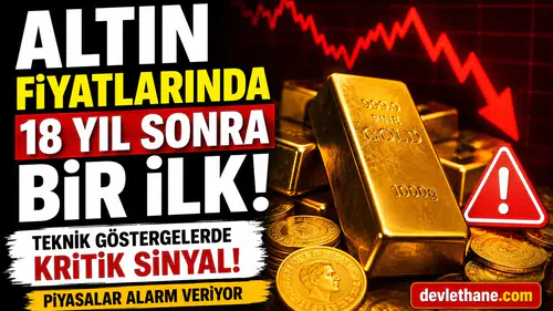 Altın Fiyatlarında 18 Yıl Sonra Bir İlk! Teknik Göstergelerde Kritik Sinyal, Piyasalar Alarm Veriyor