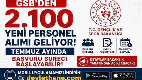 GSB’den 2.100 Yeni Personel Alımı Geliyor! Temmuz Ayında Başvuru Süreci Başlayabilir