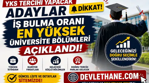 YKS Tercihi Yapacak Adaylar Dikkat! İş Bulma Oranı En Yüksek Üniversite Bölümleri Açıklandı