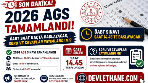2026 AGS Tamamlandı! ÖABT Saat Kaçta Başlayacak, Soru ve Cevaplar Yayımlandı mı?