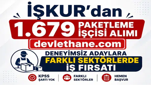İŞKUR’dan 1.679 Paketleme İşçisi Alımı: Deneyimsiz Adaylara Farklı Sektörlerde İş Fırsatı