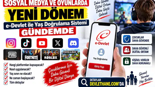 Sosyal Medya ve Oyunlarda Yeni Dönem: e-Devlet ile Yaş Doğrulama Sistemi Gündemde