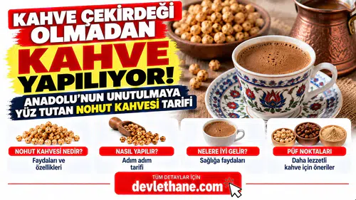 Kahve Çekirdeği Olmadan Kahve Yapılıyor! Anadolu'nun Unutulmaya Yüz Tutan Nohut Kahvesi Tarifi