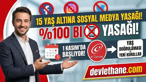 15 yaş altına sosyal medya yasağı 1 Kasım'da başlıyor: e-Devlet ile yaş doğrulaması ve yeni kurallar