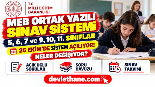 Okullarda ortak yazılı sınav sistemi başlıyor: 5-7 ve 9-11. sınıflarda neler değişiyor?