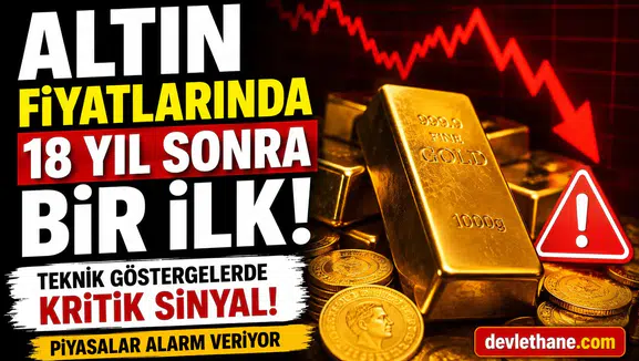 Altın Fiyatlarında 18 Yıl Sonra Bir İlk! Teknik Göstergelerde Kritik Sinyal, Piyasalar Alarm Veriyor