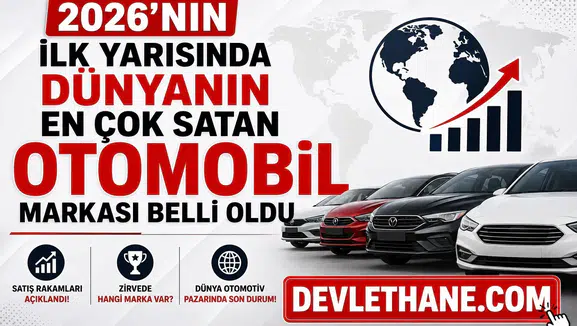 2026'nın İlk Yarısında Dünyanın En Çok Satan Otomobil Markası Belli Oldu