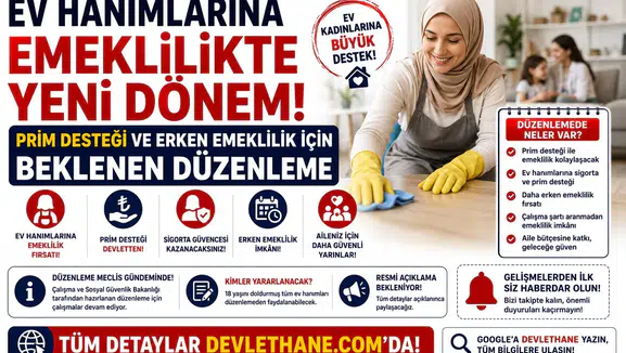 Ev Hanımlarına Emeklilikte Yeni Dönem: Prim Desteği ve Erken Emeklilik İçin Beklenen Düzenleme