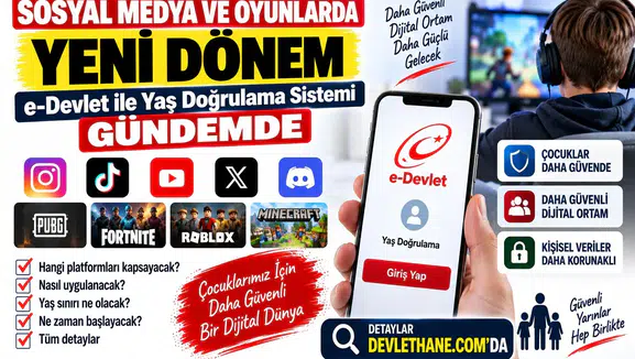 Sosyal Medya ve Oyunlarda Yeni Dönem: e-Devlet ile Yaş Doğrulama Sistemi Gündemde