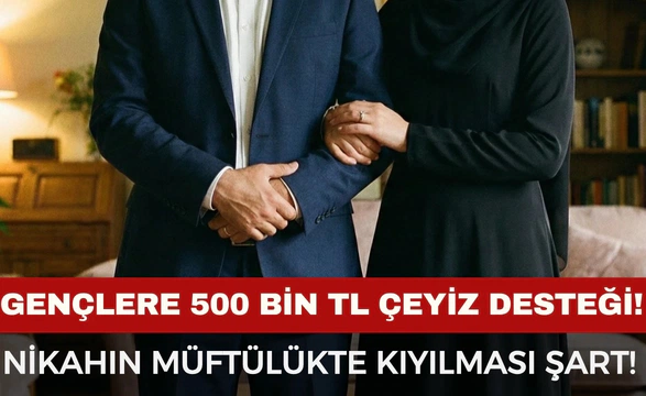 Diyanet’ten Genç Çiftlere 500 Bin TL Geri Ödemesiz Evlilik Yardımı