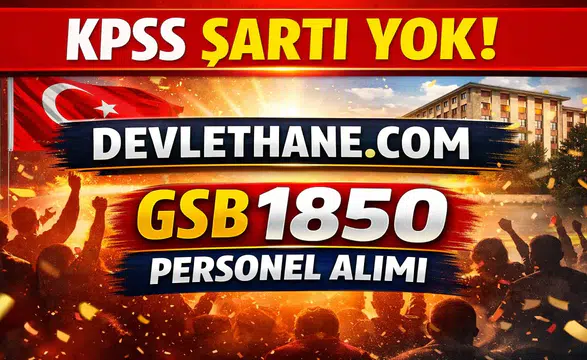 Gençlik ve Spor Bakanlığı 1850 Personel Alımı Başladı! TYP Başvuruları Açıldı