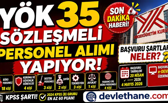 YÖK 35 Sözleşmeli Personel Alımı Yapacak! Başvuru Şartları ve Kadro Dağılımı Açıklandı