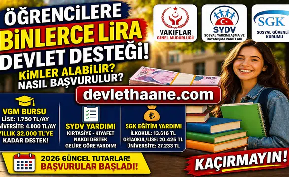 Öğrencilere Binlerce Lira Devlet Desteği! Kimler Alabilir, Başvuru Şartları Neler?