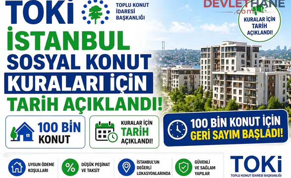 TOKİ İstanbul Sosyal Konut Kuraları İçin Tarih Açıklandı! 100 Bin Konut İçin Geri Sayım Başladı