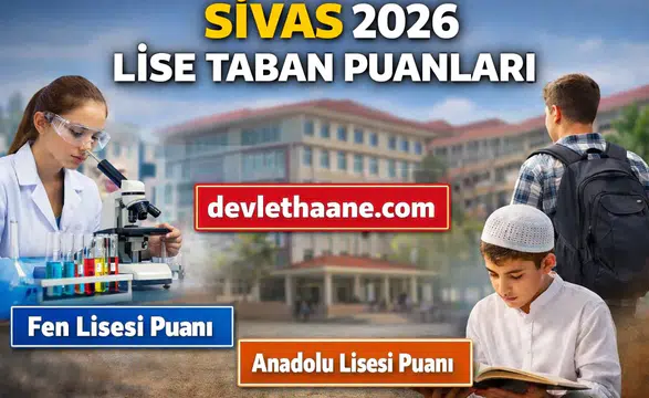 Sivas Lise Taban Puanları 2026 Açıklandı mı? Fen Lisesi ve Anadolu Liseleri Güncel Liste