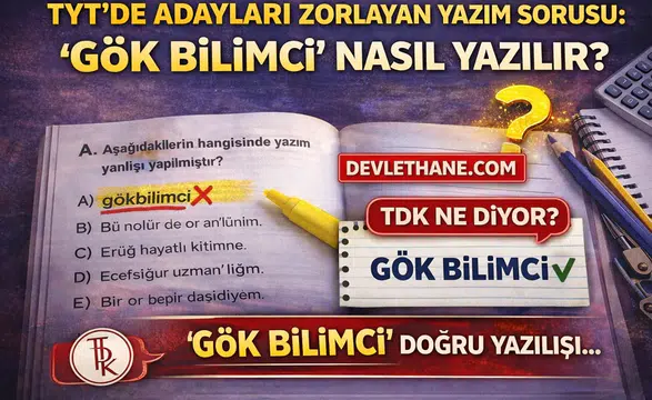 TYT’de Adayları Zorlayan Yazım Sorusu: “Gök bilimci” Nasıl Yazılır? (2026 Güncel Bilgi)
