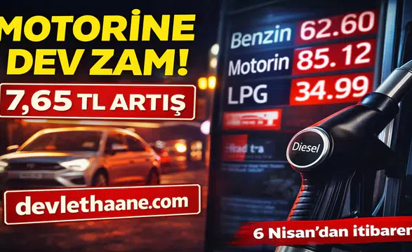 Motorine 7,65 TL Zam Geliyor 6 Nisan’dan İtibaren Fiyatlar Uçacak
