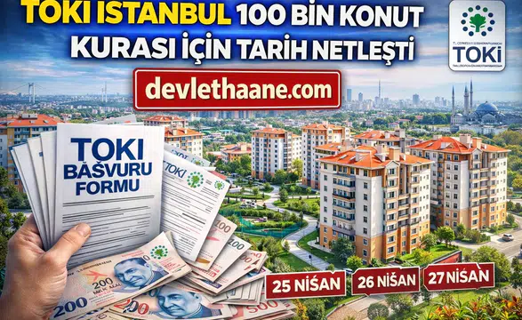 TOKİ İstanbul 100 Bin Konut Kurası İçin Tarih Netleşti