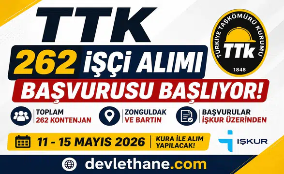 TTK 262 Daimi İşçi Alımı Başlıyor! İŞKUR Başvuruları İçin Tarihler Açıklandı