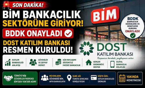 BİM Bankacılık Sektörüne Giriyor! BDDK Onayladı, Dost Katılım Bankası Resmen Kuruldu