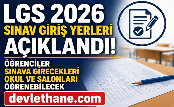 MEB’den Son Dakika Duyurusu: LGS Sınav Giriş Belgeleri Erişime Açıldı  Milli Eğitim Bakanlığı (MEB), 13 Haziran 2026 Cumartesi günü gerçekleştirilecek Liselere Geçiş Sistemi (LGS) merkezi sınavı öncesinde milyonlarca öğrencinin beklediği duyuruyu yaptı. LGS kapsamında sınava katılacak öğrencilerin sınav giriş belgeleri yayımlanırken, sınav merkezi, bina, salon ve sıra bilgileri de erişime açıldı.  Liselere yerleşebilmek için ter dökecek öğrenciler artık sınava hangi okulda gireceklerini öğrenebilecek. MEB tarafından yayımlanan bilgiler sayesinde öğrenciler ve veliler sınav günü öncesinde gerekli hazırlıklarını yapabilecek.  LGS Sınav Yerleri Sorgulama Ekranı Açıldı  2026 LGS sınavına katılacak öğrenciler, sınav giriş belgelerine e-Okul sistemi üzerinden ulaşabilecek. Sistemde yer alan bilgiler arasında öğrencinin sınava gireceği okul, bina numarası, salon bilgisi ve sıra numarası bulunuyor.  Uzmanlar, öğrencilerin sınav günü herhangi bir mağduriyet yaşamaması adına giriş belgelerini önceden kontrol etmeleri ve sınav merkezlerinin konumunu önceden ziyaret etmeleri gerektiğini belirtiyor.  LGS Sınav Giriş Belgesi Nasıl Alınır?  Öğrenciler sınav giriş bilgilerini öğrenmek için aşağıdaki adımları takip edebilir:  1. e-Okul Sistemine Giriş Yapın  Milli Eğitim Bakanlığı'nın e-Okul Veli Bilgilendirme Sistemi üzerinden giriş işlemi gerçekleştirilmelidir.  2. Kimlik ve Öğrenci Bilgilerini Girin  Öğrencinin T.C. Kimlik Numarası, okul numarası ve istenen doğrulama bilgileri eksiksiz şekilde sisteme girilmelidir.  3. LGS Sınav Bilgileri Ekranını Açın  Sisteme giriş yapıldıktan sonra "LGS Merkezi Sınav Bilgileri" ekranı üzerinden sınav yeri görüntülenebilir.  4. Belgeyi Kontrol Edin  Sınav merkezi, okul adı, bina bilgisi, salon numarası ve sıra numarası dikkatlice kontrol edilmelidir.  LGS 2026 Ne Zaman Yapılacak?  Milli Eğitim Bakanlığı tarafından yayımlanan sınav takvimine göre LGS merkezi sınavı 13 Haziran 2026 Cumartesi günü gerçekleştirilecek.  Sınav iki oturum halinde uygulanacak. Sözel ve sayısal alanlardan oluşan sınavda öğrenciler Türkçe, Matematik, Fen Bilimleri, T.C. İnkılap Tarihi ve Atatürkçülük, Din Kültürü ve Yabancı Dil derslerinden sorumlu olacak.  Yüz binlerce öğrenci, Türkiye genelindeki nitelikli liselerde eğitim alabilmek için bu sınavda yüksek puan almaya çalışacak.  Sınav Günü İçin Öğrencilere Kritik Uyarılar  Uzmanlar ve eğitimciler, sınav günü yaşanabilecek olumsuzlukların önüne geçebilmek adına öğrencilerin bazı noktalara dikkat etmesi gerektiğini belirtiyor.  Dikkat Edilmesi Gerekenler Sınav giriş belgesini önceden kontrol edin. Kimlik belgenizi yanınızda bulundurun. Sınav merkezine en az 1 saat önce ulaşın. Sınav kurallarını dikkatlice inceleyin. Son günlerde uyku düzeninizi koruyun. Moral ve motivasyonunuzu yüksek tutun.  Özellikle farklı ilçelerde sınava girecek öğrencilerin ulaşım planlarını önceden yapmaları tavsiye ediliyor.  Veliler de Hazırlıklarını Tamamlıyor  LGS heyecanı sadece öğrencileri değil velileri de yakından ilgilendiriyor. Veliler, çocuklarının sınav günü stres yaşamaması için sınav merkezlerini önceden ziyaret etmeye başladı.  Eğitim uzmanları ise sınav öncesinde öğrenciler üzerinde baskı oluşturulmaması gerektiğini vurgulayarak ailelere destekleyici bir yaklaşım sergilemeleri çağrısında bulunuyor.  LGS Tercih Süreci İçin Geri Sayım Başladı  13 Haziran'da yapılacak sınavın ardından öğrenciler sonuçlarını bekleyecek. Sonuçların açıklanmasının ardından lise tercih süreci başlayacak ve öğrenciler puanlarına göre tercih işlemlerini gerçekleştirecek.  Bu nedenle LGS sınavı, öğrencilerin eğitim hayatındaki en önemli dönüm noktalarından biri olarak görülüyor. MEB'in önümüzdeki günlerde sınav uygulamasına ilişkin yeni bilgilendirmeler yapması bekleniyor.