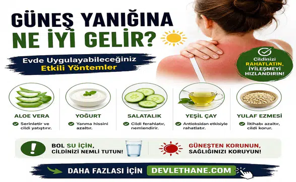 Güneş Yanığına Ne İyi Gelir? Evde Uygulanabilecek Etkili Yöntemler ve Dikkat Edilmesi Gerekenler