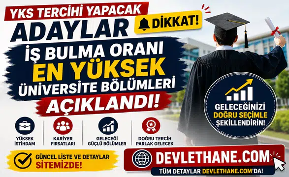 YKS Tercihi Yapacak Adaylar Dikkat! İş Bulma Oranı En Yüksek Üniversite Bölümleri Açıklandı