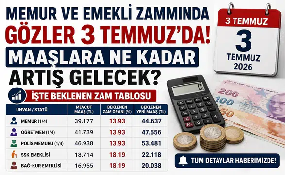 Memur ve Emekli Zammında Gözler 3 Temmuz'da! Maaşlara Ne Kadar Artış Gelecek? İşte Beklenen Zam Tablosu