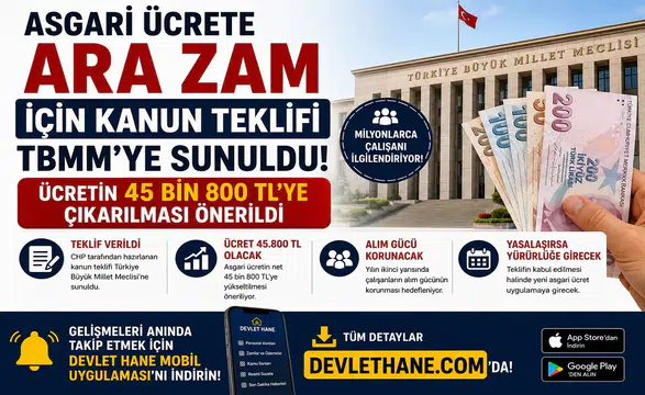 Asgari Ücrete Ara Zam İçin Kanun Teklifi TBMM'ye Sunuldu! Ücretin 45 Bin 800 TL'ye Çıkarılması Önerildi