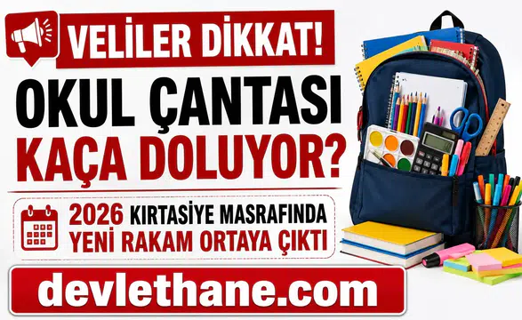 Veliler Dikkat! Okul Çantası Kaça Doluyor? 2026 Kırtasiye Masrafında Yeni Rakam Ortaya Çıktı