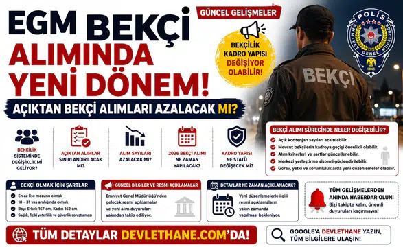 EGM Bekçi Alımında Yeni Dönem: Açıktan Bekçi Alımları Azalacak mı?