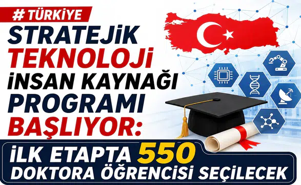 Türkiye Stratejik Teknoloji İnsan Kaynağı Programı Başlıyor: İlk Etapta 550 Doktora Öğrencisi Seçilecek