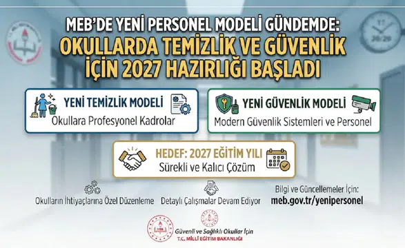 MEB’de Yeni Personel Modeli Gündemde: Okullarda Temizlik ve Güvenlik İçin 2027 Hazırlığı Başladı